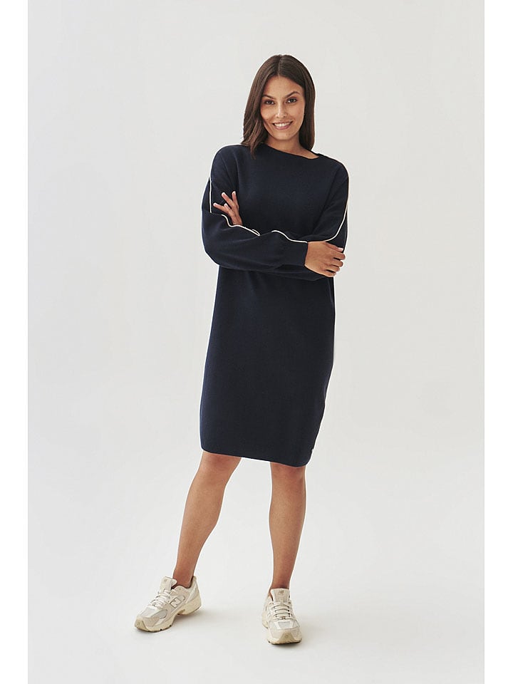 TATUUM Sukienka dzianinowa w kolorze granatowym rozmiar: S