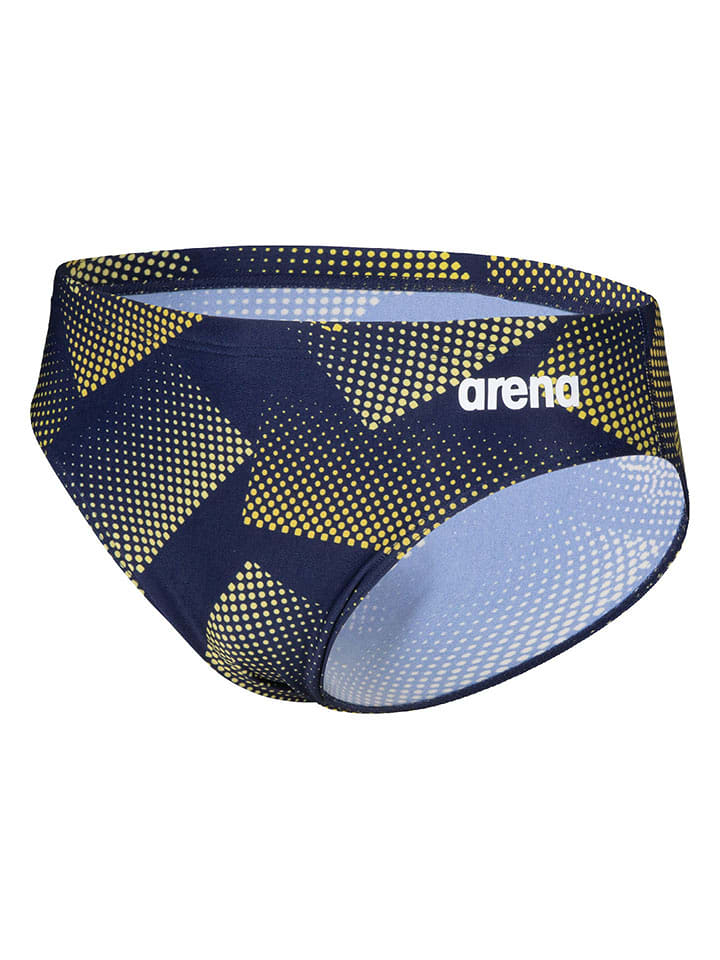 Arena Kąpielówki w kolorze granatowo-żółtym rozmiar: 10
