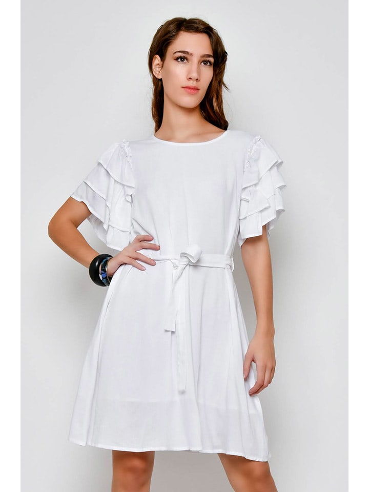 Tarifa Sukienka w kolorze białym rozmiar: XL