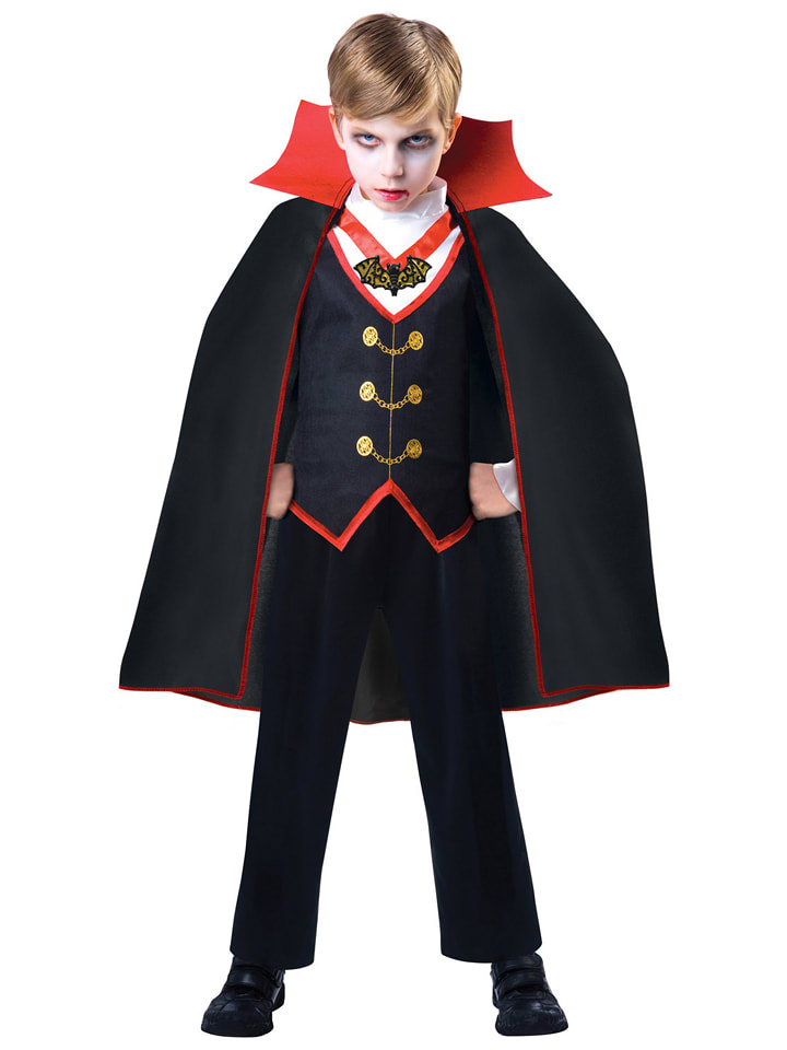 amscan 2-częściowy kostium "Dracula" w kolorze czarnym rozmiar: 104-116