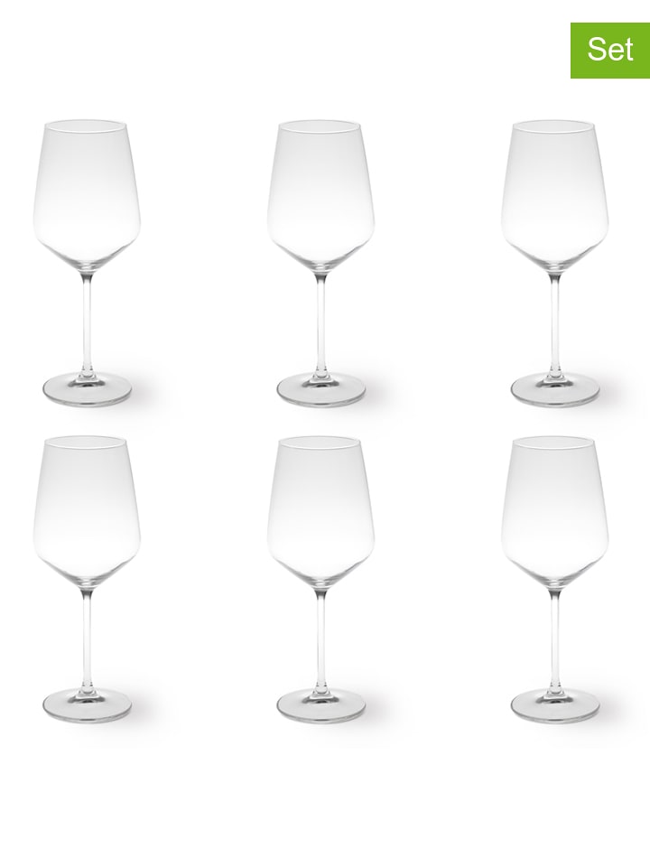 Trendy Kitchen by EXCÉLSA Kieliszki (6 szt.) "Verona" do wina - 650 ml rozmiar: onesize