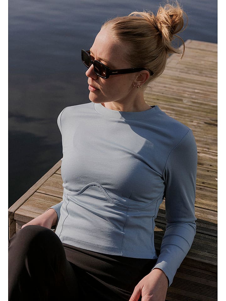 Rethinkit Koszulka "Nice" w kolorze błękitnym rozmiar: XS