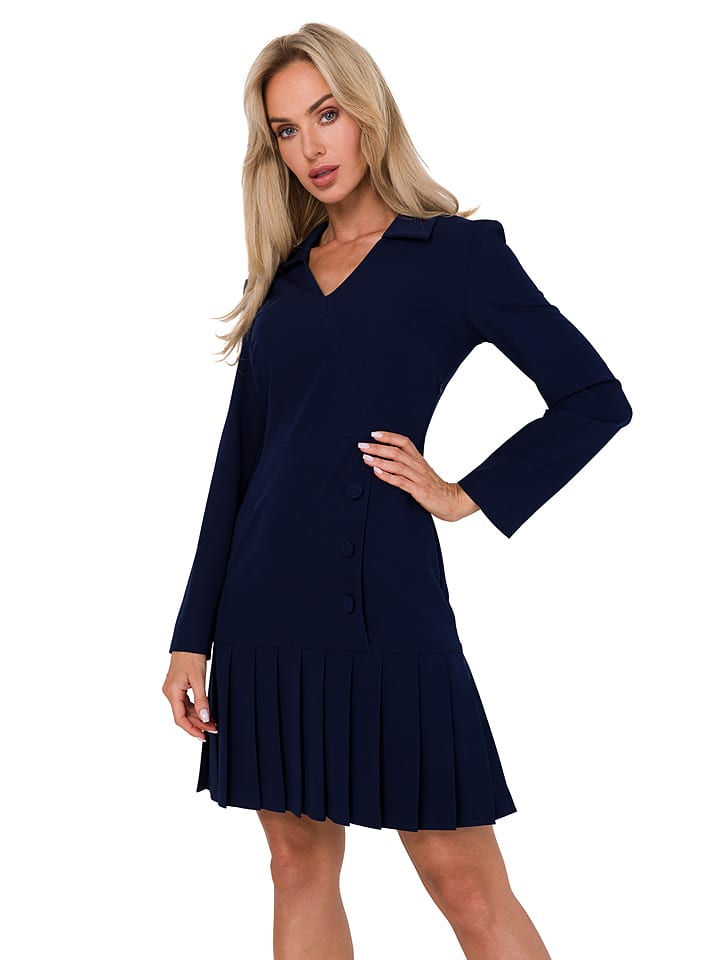 made of emotion Sukienka w kolorze granatowym rozmiar: L