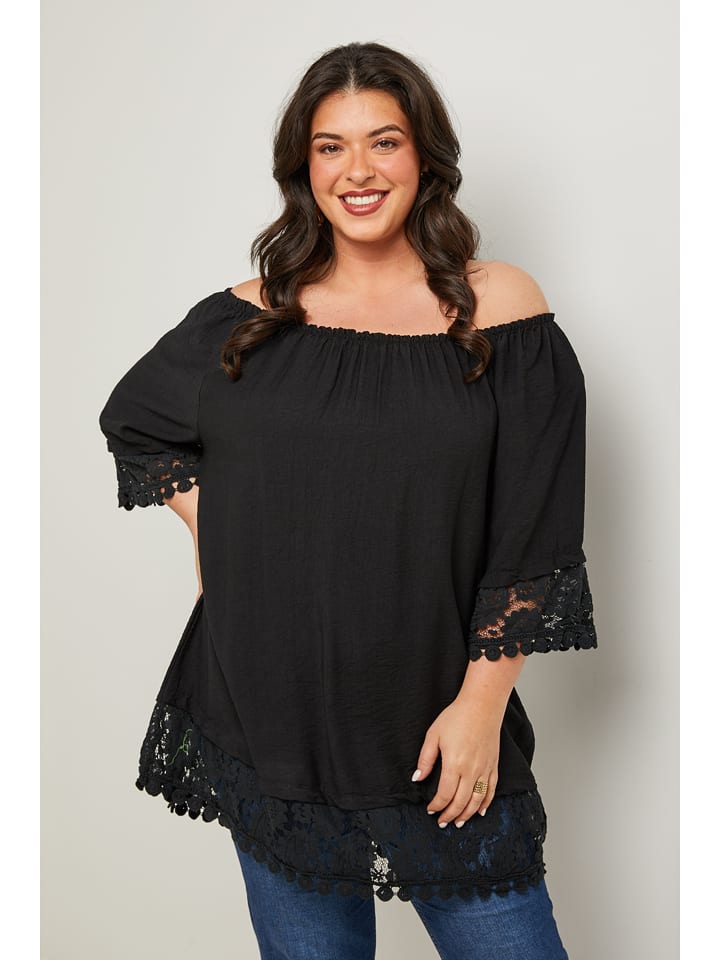 Curvy Lady Bluzka w kolorze czarnym rozmiar: 40/42