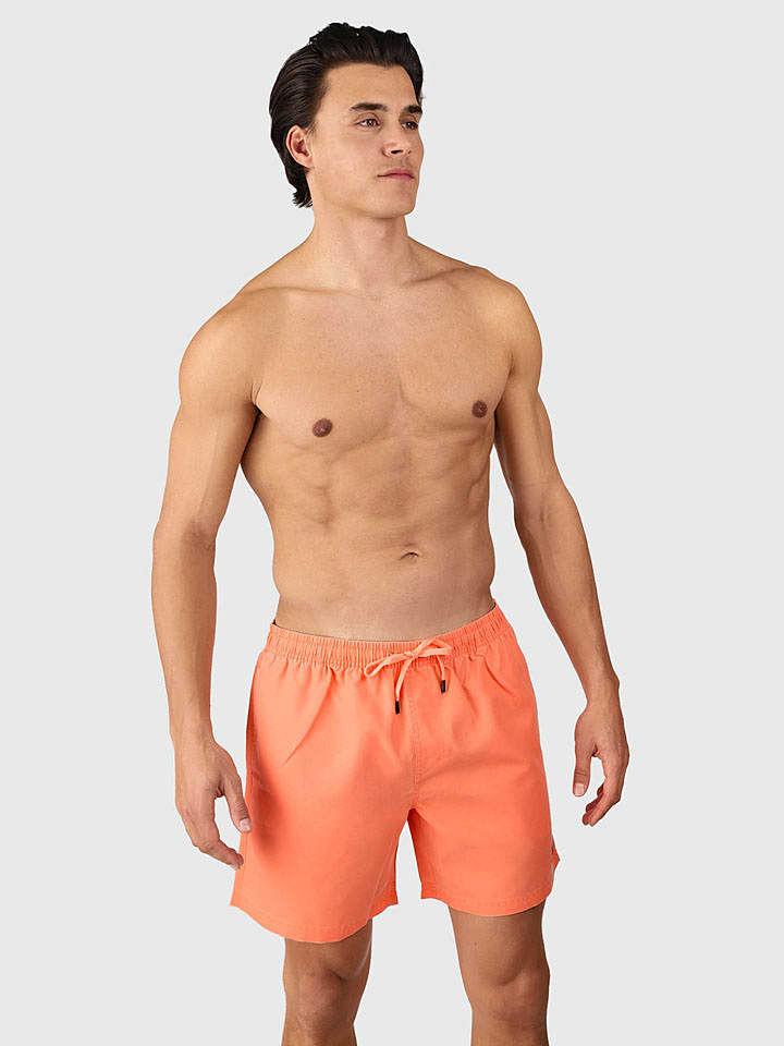 Brunotti Szorty kąpielowe "Helios" w kolorze pomarańczowym rozmiar: M