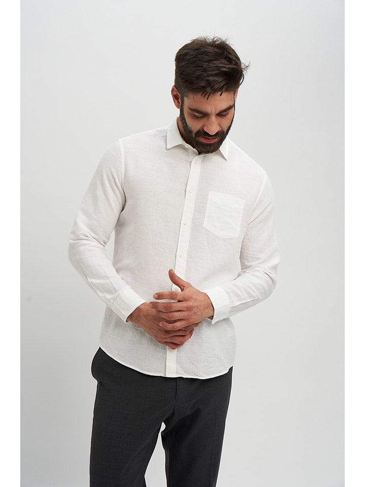 Marks & Spencer Koszula w kolorze białym rozmiar: XL