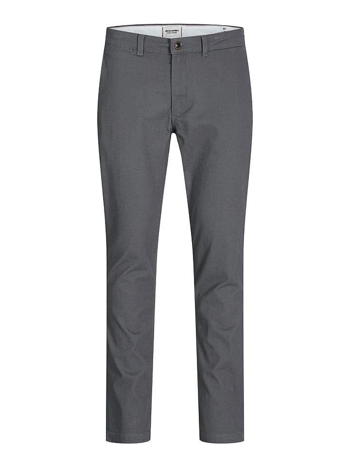 Jack & Jones Spodnie chino "Marco" w kolorze antracytowym rozmiar: W31/L34