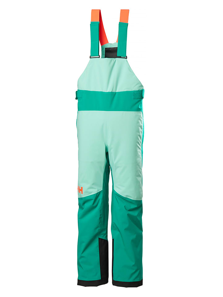 Helly Hansen Spodnie narciarskie "Stellar Bib" w kolorze turkusowym rozmiar: 164