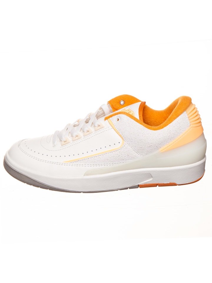 Air Jordan Skórzane sneakersy "2 Retro Low" w kolorze biało-pomarańczowym rozmiar: 42