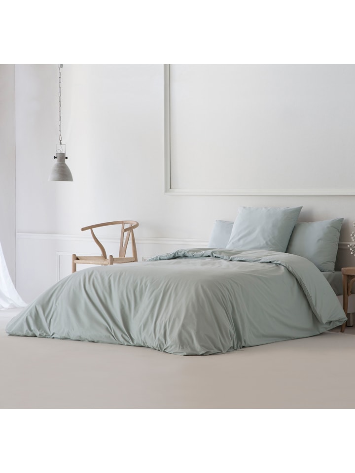 ethere Perkalowa poszwa "Water" w kolorze miętowym na kołdrę rozmiar: 50x80 cm