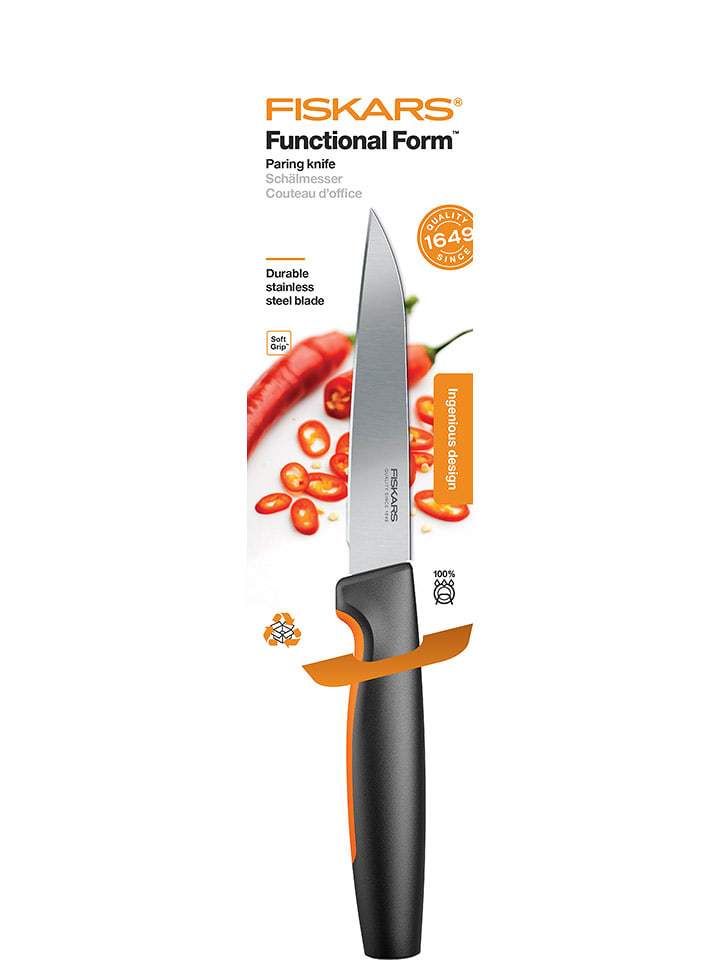 Fiskars Nóż w kolorze czarnym do warzyw - dł. 22,8 cm rozmiar: onesize