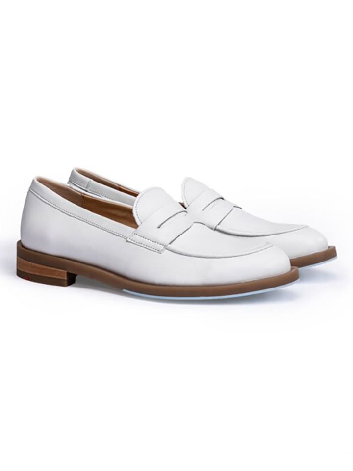 LLOYD Skórzane mokasyny w kolorze kremowym rozmiar: 39