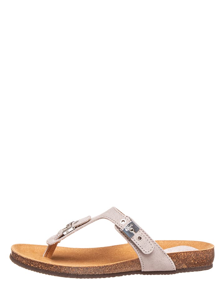 Scholl Skórzane japonki w kolorze szarym rozmiar: 40