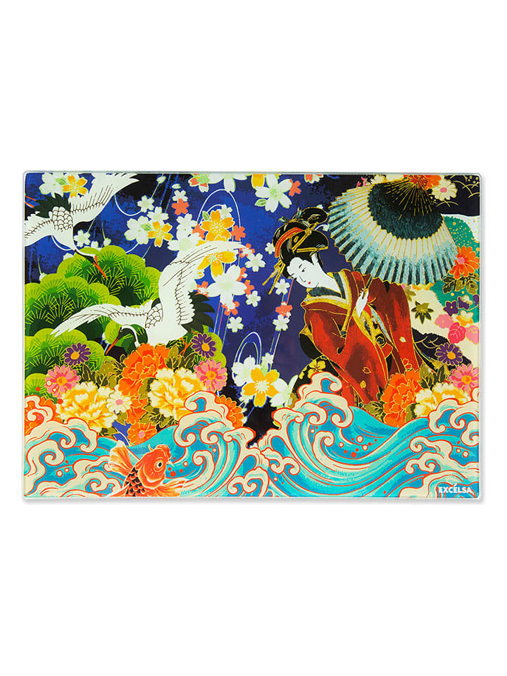 Trendy Kitchen by EXCÉLSA Deska "Kimono" ze wzorem do krojenia - 35 x 25 cm rozmiar: onesize