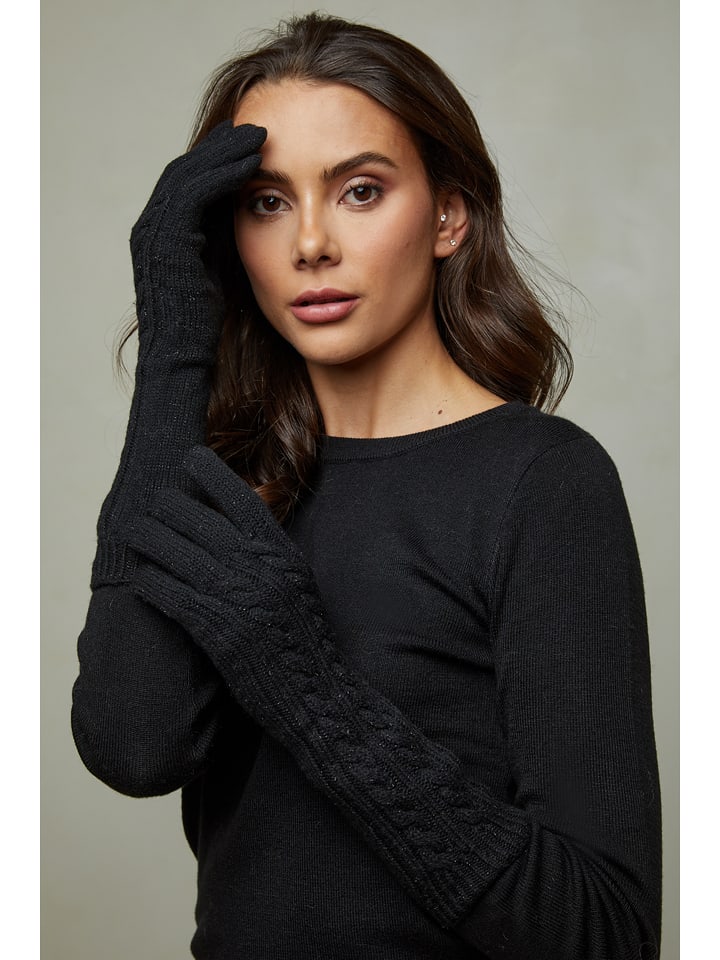 Soft Cashmere Rękawiczki w kolorze czarnym rozmiar: onesize