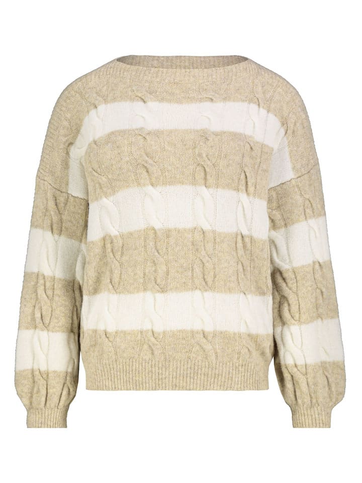 Sublevel Sweter w kolorze beżowo-kremowym rozmiar: M/L