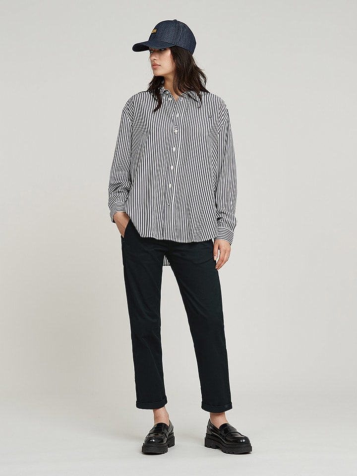 G-Star Spodnie chino "Kate" w kolorze czarnym rozmiar: W25/L30