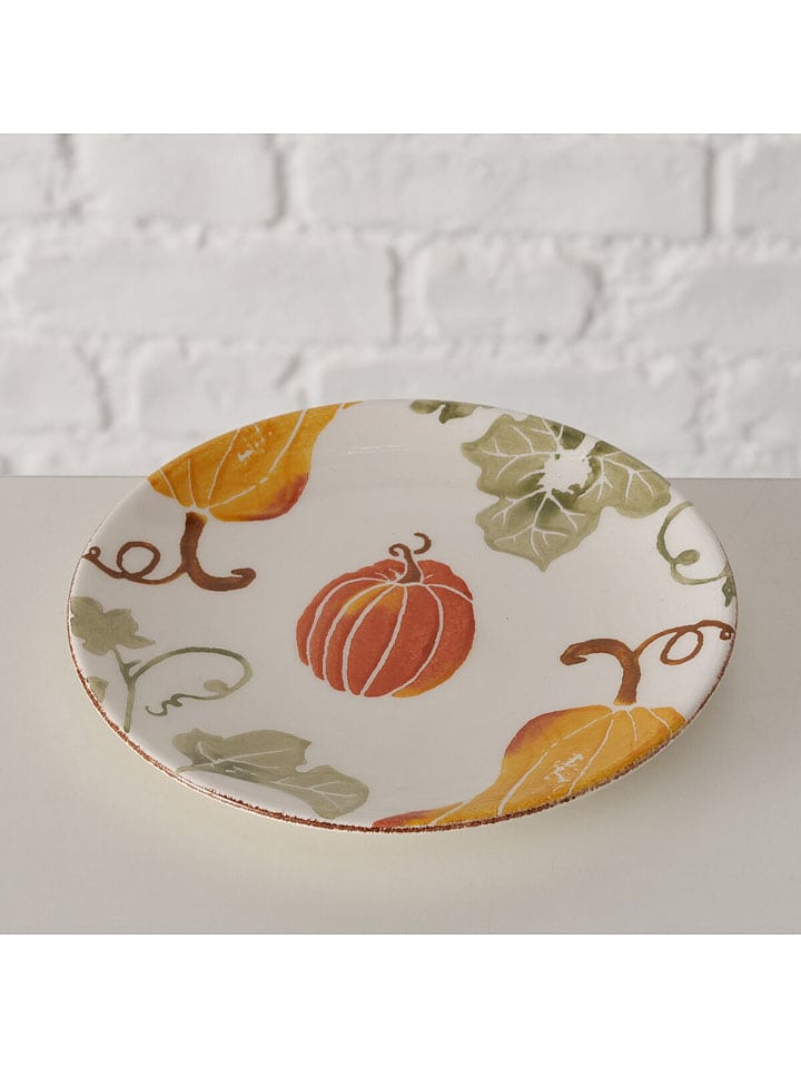 Boltze Talerz śniadaniowy "Ambera" w kolorze biało-pomarańczowym - Ø 15,5 cm rozmiar: onesize