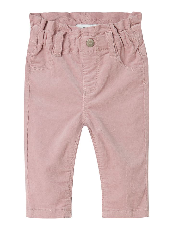 name it Spodnie "Rose" w kolorze jasnoróżowym rozmiar: 68