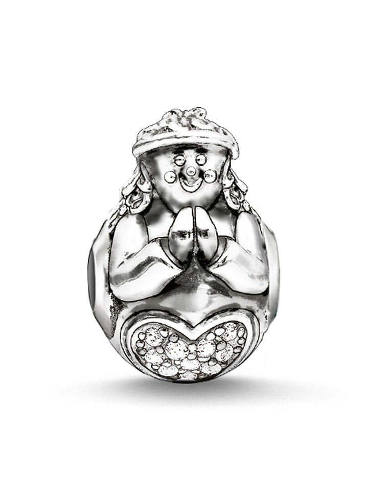 Thomas Sabo Srebrny charms z cyrkoniami rozmiar: onesize