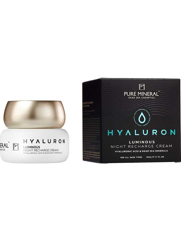 PURE MINERAL Krem na noc "Hyaluron Luminous Night Recharge" - 50 ml rozmiar: onesize