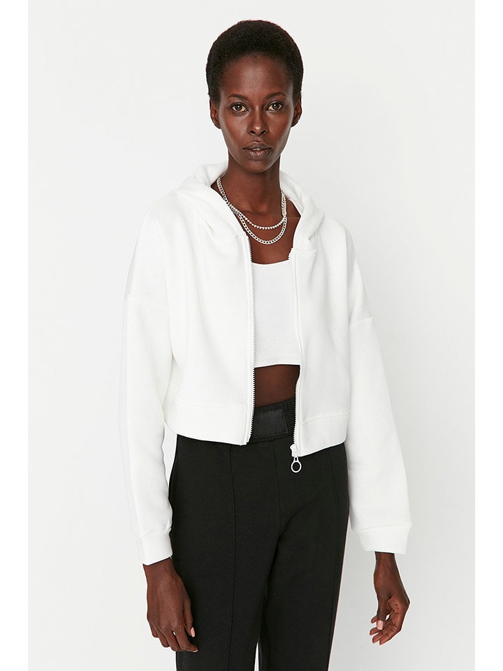 trendyol Bluza w kolorze białym rozmiar: XS