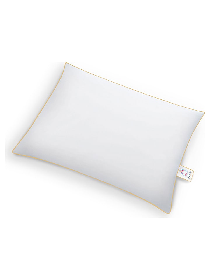 Frau Holle Poduszka "Golden Duck - Normal" w kolorze białym rozmiar: 40x80 cm