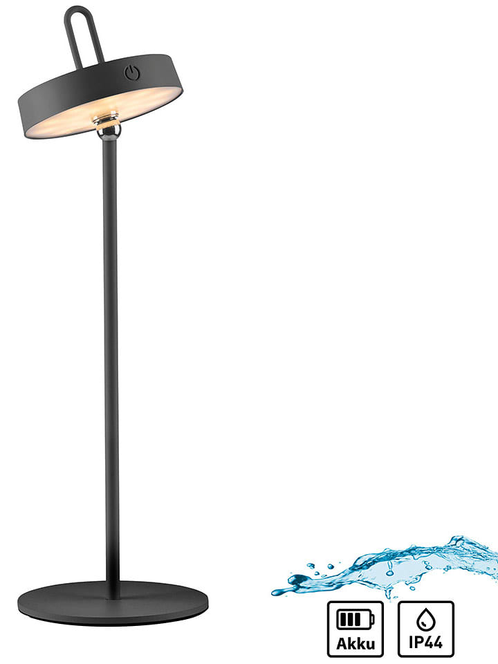 Just Light Lampa stołowa LED "Amag" w kolorze czarnym - wys. 47,2 x Ø 15 cm rozmiar: onesize