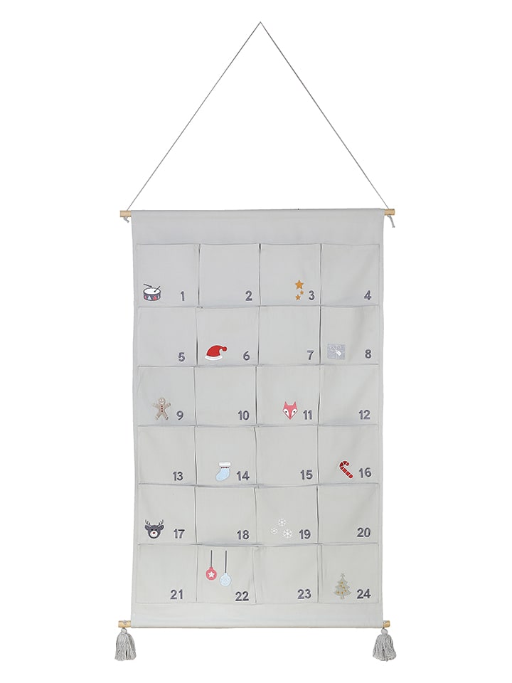 Kindsgut Kalendarz adwentowy w kolorze szarym rozmiar: onesize