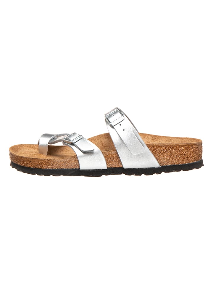 Birkenstock Japonki "Mayari" w kolorze srebrnym rozmiar: 36