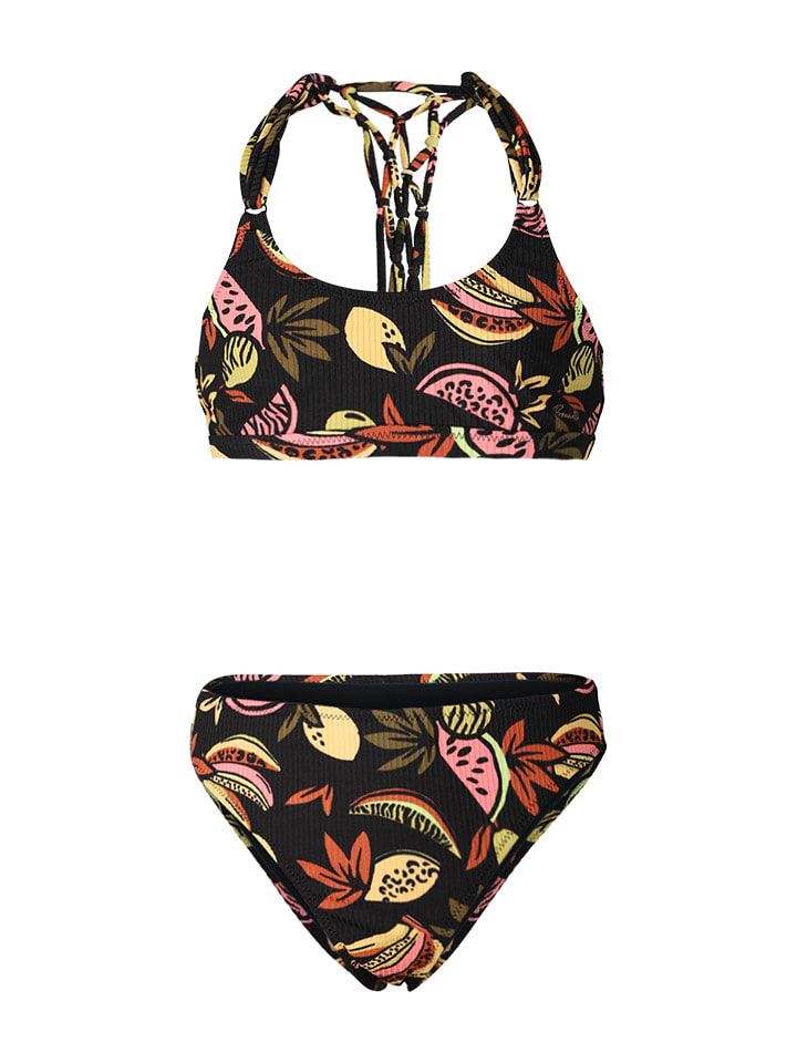 Brunotti Bikini "Lina-Fruity" w kolorze czarnym ze wzorem rozmiar: 152