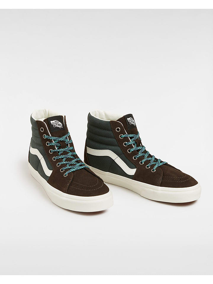 Vans Skórzane sneakersy w kolorze brązowo-oliwkowym rozmiar: 36