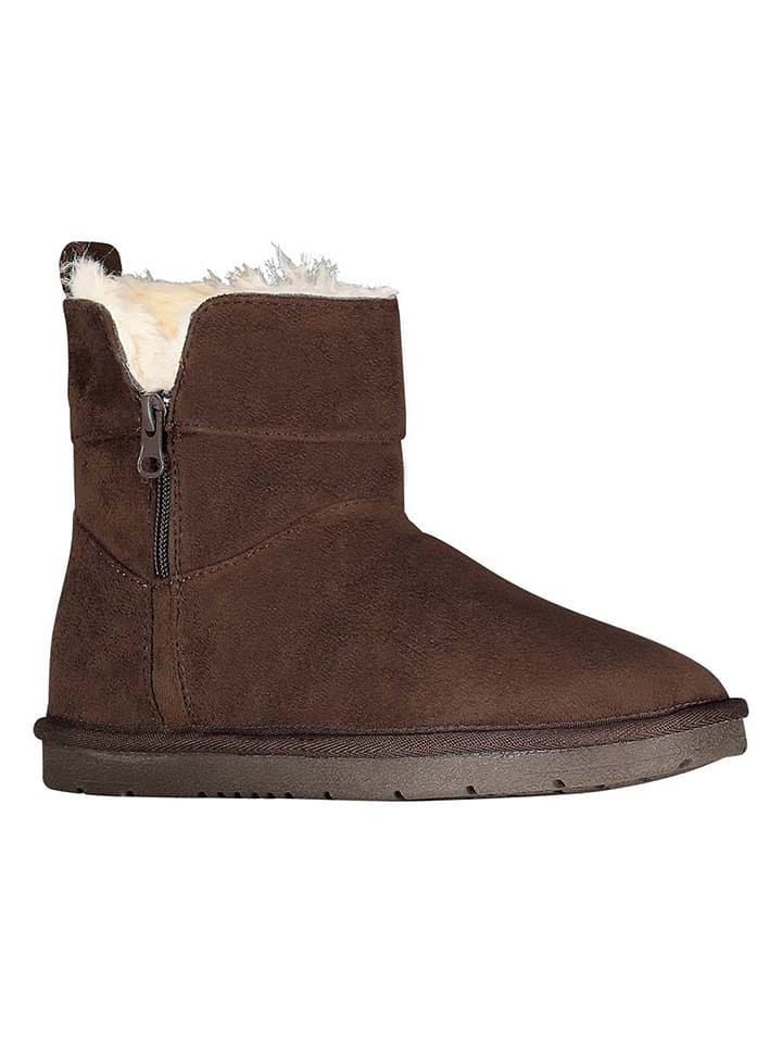 Geographical Norway Botki zimowe "Ozipnat" w kolorze brązowym rozmiar: 37