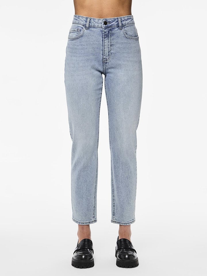 Pieces Dżinsy "Bella" - Tapered fit - w kolorze niebieskim rozmiar: W25/L30