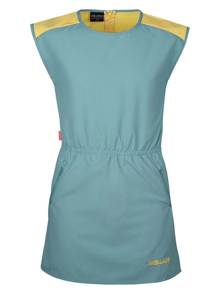 Trollkids Sukienka "Arendal" w kolorze turkusowym rozmiar: 104