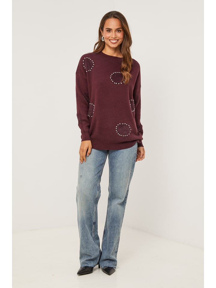 Soft Cashmere Sweter w kolorze bordowym rozmiar: 38/40