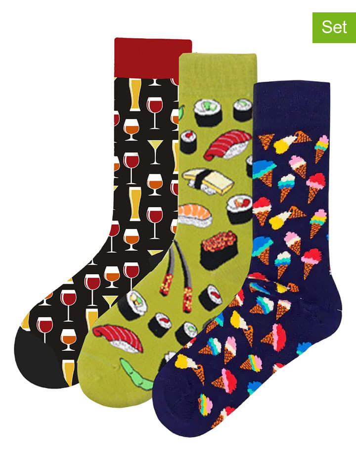 Lucky Socks Skarpety (3 pary) ze wzorem rozmiar: 37-44