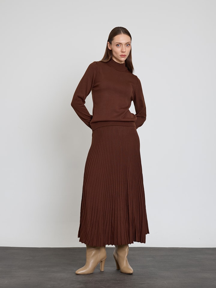 BGN Spódnica w kolorze brązowym rozmiar: 34