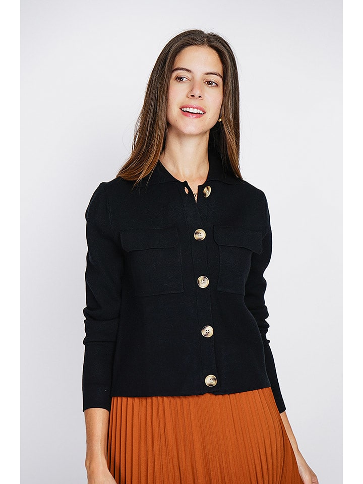 William de Faye Kardigan w kolorze czarnym rozmiar: 42