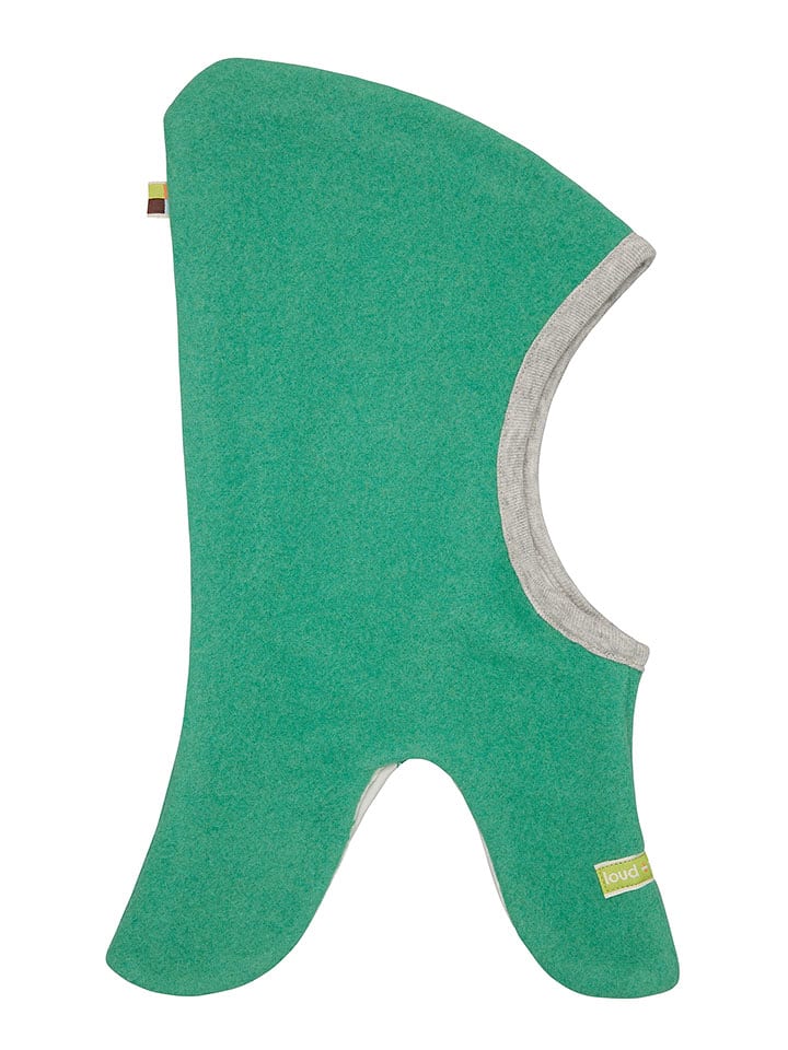 loud + proud Wełniana kominiarka w kolorze zielonym rozmiar: 74/80