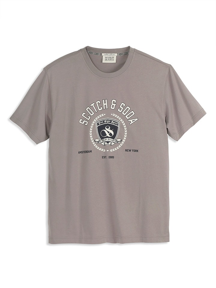 Scotch & Soda Koszulka w kolorze szarym rozmiar: S