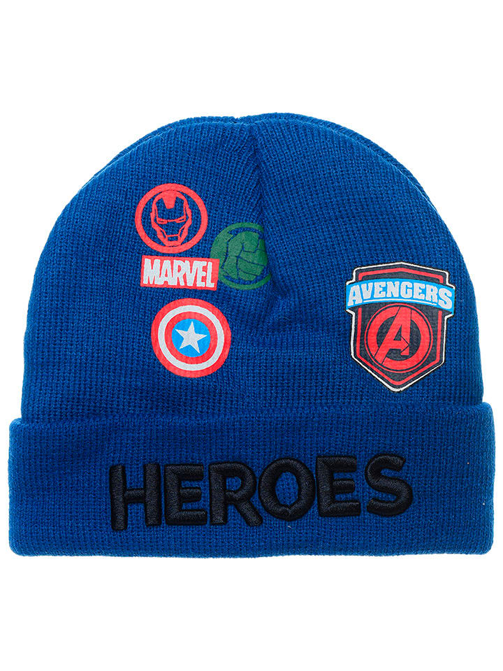 Avengers Czapka beanie "Avengers Classic" w kolorze niebieskim rozmiar: 52 cm