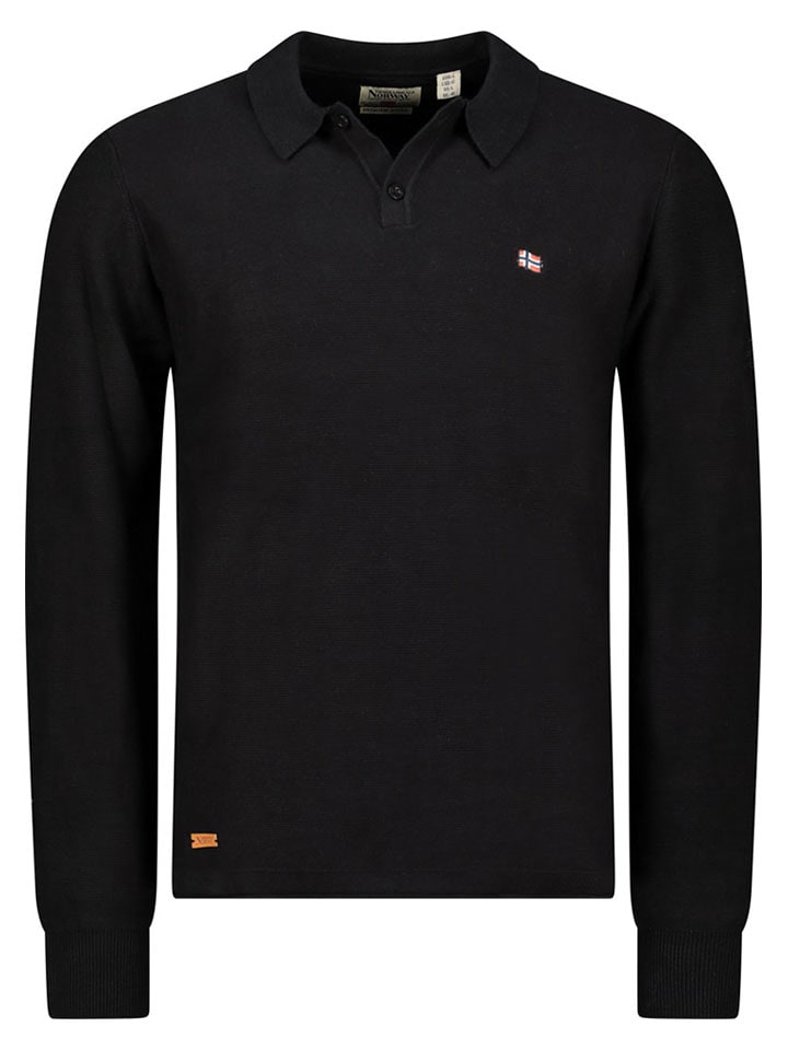 Geographical Norway Sweter "Fiji" w kolorze czarnym rozmiar: XXL