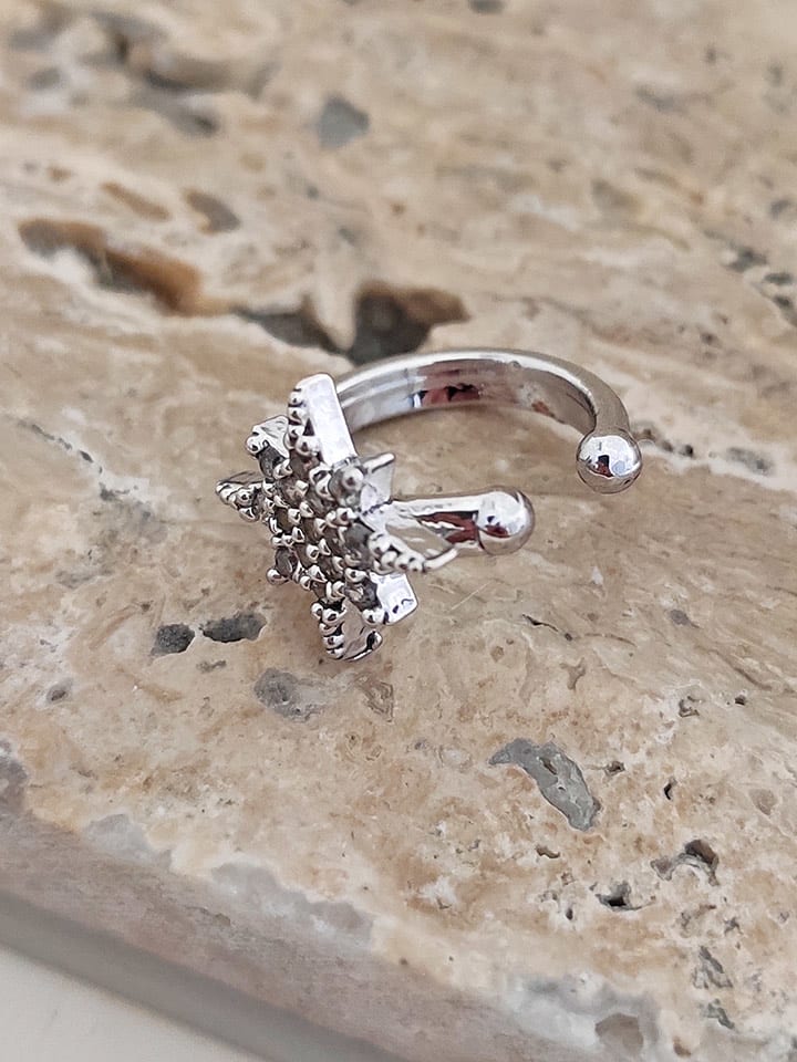 Nakkash Pozłacana nausznica z cyrkoniami rozmiar: onesize