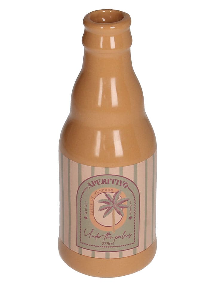 Kersten Wazon "Aperitivo Palm" w kolorze jasnobrązowym - wys. 17,8 x Ø 6,8 cm rozmiar: onesize