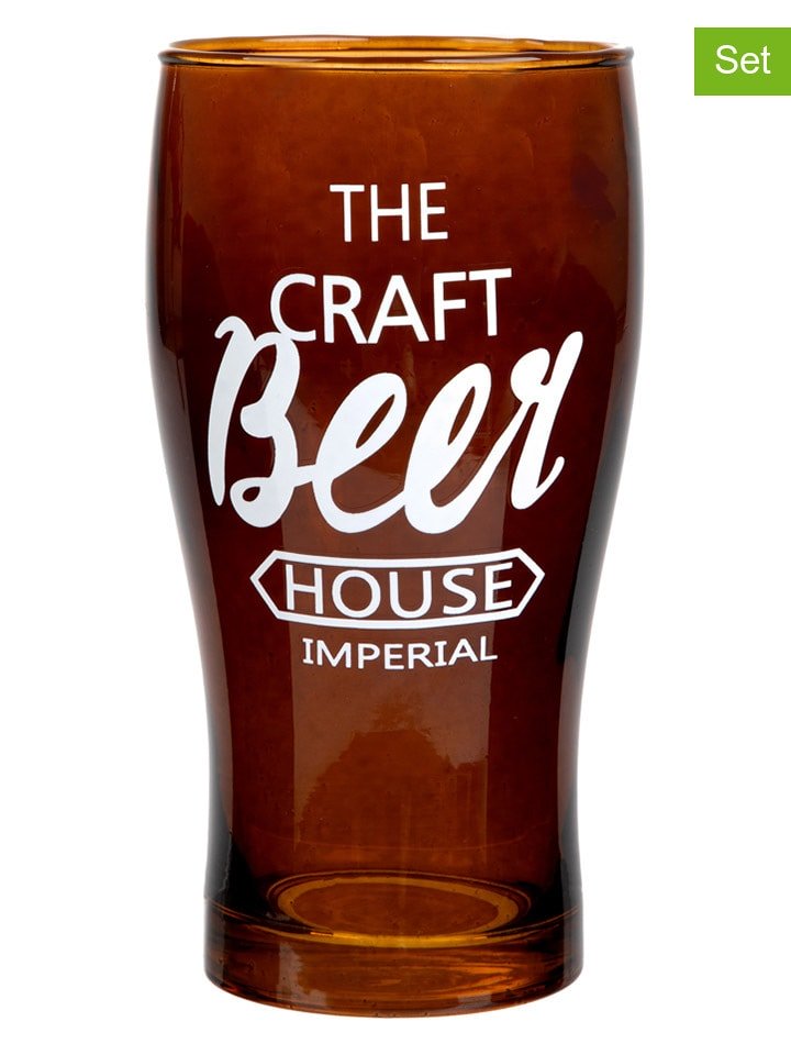 Homla Kufle (2 szt.) "Claubee" w kolorze brązowym - 500 ml rozmiar: onesize