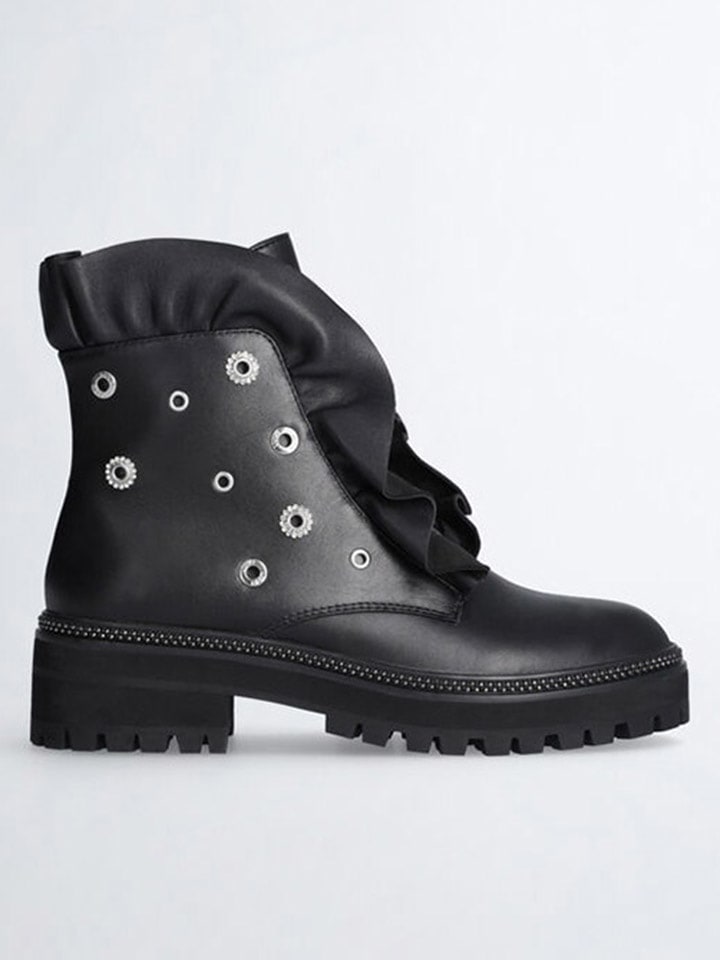 Liu Jo Skórzane botki w kolorze czarnym rozmiar: 36