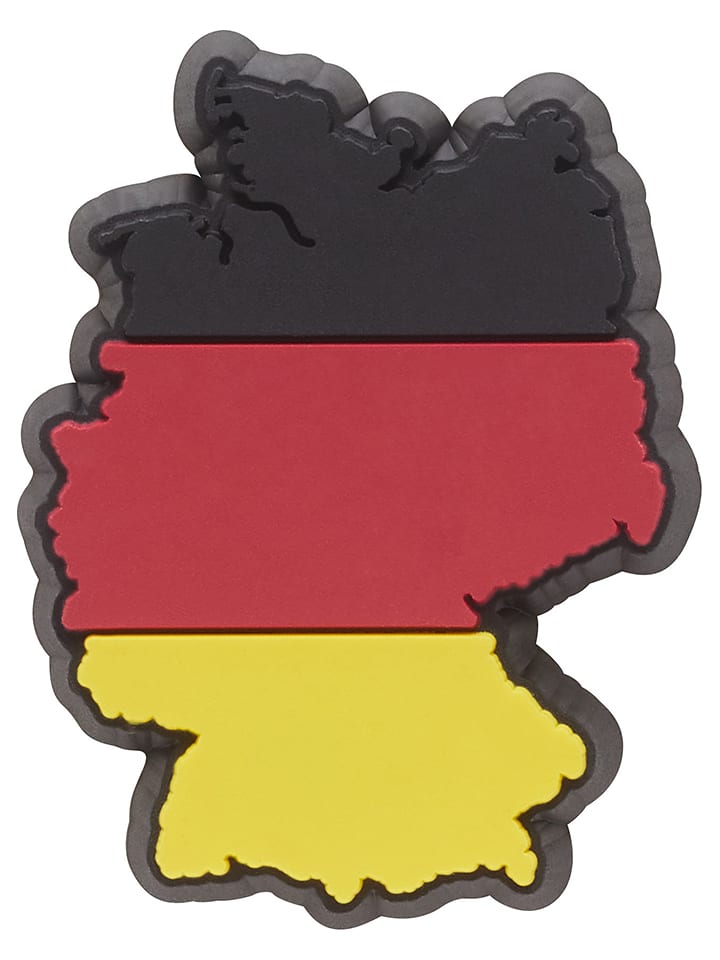 Crocs Przypinka "Germany Country Flag" w kolorze czarno-czerwonym na buty rozmiar: onesize