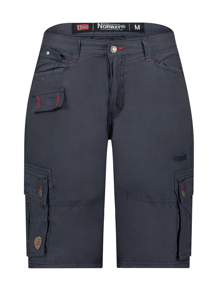 Geographical Norway Bermudy "Palmdale" w kolorze granatowym rozmiar: L