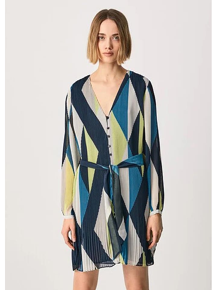 Pepe Jeans Sukienka w kolorze granatowo-beżowym rozmiar: XS